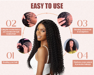 Cheveux humains 100% naturels, bouclés birmans, en vrac pour tressage au crochet, réutilisables, noir naturel, boucles crépues birmans, plumes de cheveux pour tressage au crochet - Product Image 5