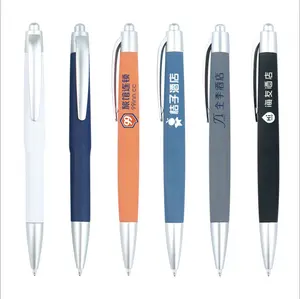 Customized Plastic Rubber Pen OEM Hotel Promotion High Quality Ballpoint Pen