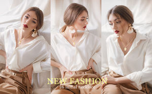 Alfabet Lab Gefokt Diamanten Gezet Met Elke Letter Om Een Speciale Betekenis Te Hebben Voor Vriendinnen Van Beide Geslachten - Product Image 2