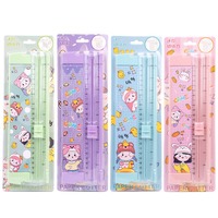 Mini Macaron en plastique de dessin animé A5 coupe-papier manuel de grand livre étudiant coupe-papier pour enfants