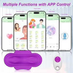 Tragbarer APP-gesteuerter Wasserdichter Schmetterlings-<span class=keywords><strong>Vibrator</strong></span> Vaginalvibratoren für Frauen Paare Klitorale G-Punkt-Stimulation Mini - Product Image 5