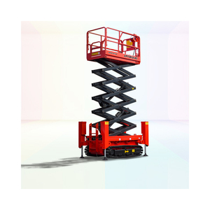 แท่นยกกรรไกรไฟฟ้าแบบเคลื่อนที่ขนาด6-16ม. แท่นทำงานทางอากาศสำหรับทำความสะอาดชิ้นส่วนมอเตอร์แกนที่ใช้แล้ว - Product Image 6