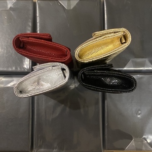 Portefeuille de luxe matelassé en cuir véritable avec rabat, petite <span class=keywords><strong>chaîne</strong></span> caviar, porte-cartes intégré <span class=keywords><strong>pour</strong></span> femme - Product Image 3