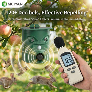 ขายส่ง ที่ชาร์จพลังงานแสงอาทิตย์แบบ Type-C ชาร์จคู่ 360 องศา °   เครื่องไล่สัตว์ด้วยคลื่นอัลตราโซนิก ไฟ LED กระพริบ <span class=keywords><strong>4</strong></span> ดวง บันทึกเสียงได้ 20 วินาที รับผลิตแบบ OEM - Product Image 3