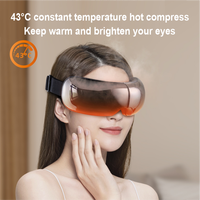 2025 Masseur Oculaire Intelligent Haute Technologie IA, Instrument de Beauté à Tête Roulante avec Lumière Rouge et Massage Vapeur pour les Yeux