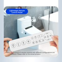 Siège de bidet intelligent électrique allongé, chauffant, autonettoyant, avec télécommande, pour salle de bain domestique