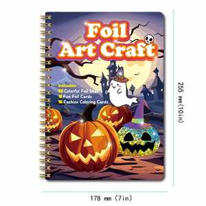 Kit d'activités créatives sur le thème d'Halloween, cadeau idéal pour les fêtes, kit d'art en feuille métallisée pour enfants - Product Image 1