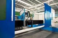 Machine de découpe laser CNCColgar certifiée CE avec tête de biseautage rotative A/B, format RBL4000x12000mm et puissance de 40kW