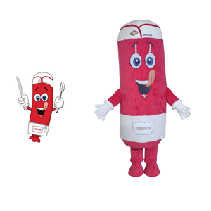 Costumes de mascotte personnalisés de haute qualité Shengye Mascot Factory, style Kawaii, en forme de <span class=keywords><strong>saucisse</strong></span> de jambon, pour la publicité et les activités de marque d'entreprise - Product Image 1
