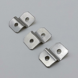 Équerre d'angle droite triangulaire en fer argenté zingué de <span class=keywords><strong>17</strong></span>*26 mm, robuste et universelle, épaisseur 0,8 mm, pour cadre photo en bois - Product Image 5