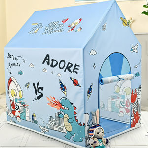 Bricolage gratuit Tente de sport d'intérieur Rangement facile Lavable Playhouse Pop-up <span class=keywords><strong>Tipi</strong></span> Doux Interaction parent-enfant Enfants Jeu en plein air Bébés - Product Image 1