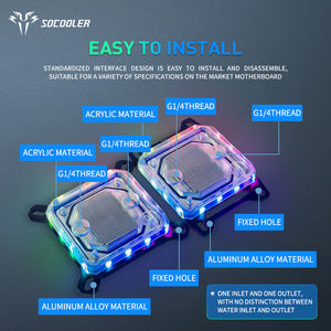 Refroidisseur liquide pour processeur Socooler C55W en cuivre de qualité supérieure, pour PC de jeu, refroidissement par eau haute performance, ventilateur de boîtier d'ordinateur 4 broches - Product Image 4