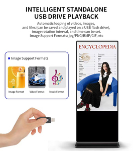 LCD màn hình quảng cáo hiển thị kỹ thuật số biển tầng thường vụ hình ảnh video hiển thị văn bản cửa hàng triển lãm hội trường Chào mừng hiển thị - Product Image 4