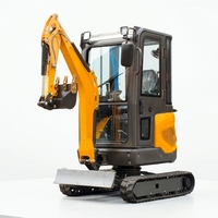 Livraison Gratuite JIAHE Mini-Excavatrice Hydraulique sur Chenilles 1.6 Tonnes 1.8 Tonnes Moteur EPA Haute Puissance de Creusement Pompe Cabine Fermée