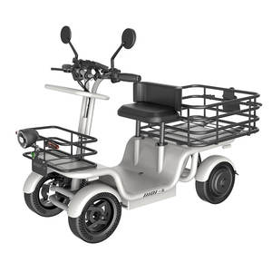 Scooter électrique 48V 250W avec moteur à engrenages pour <span class=keywords><strong>campus</strong></span> et parcs, grande capacité de chargement, avec panier de rangement arrière - Product Image 3
