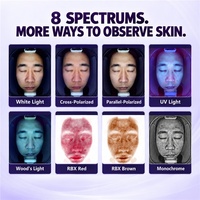 Analyseur de peau multi-spectrale 36MP, système d'imagerie faciale à 8 spectres, équipement d'analyse des cheveux et du visage assisté par l'IA pour salon de beauté
