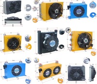 Refroidisseur d'huile hydraulique à plaques en aluminium Aidea, moteur DC24V, écologique, haute sécurité, ventilateur anti-fuite, 60 GPM, 2 MPa, garantie 1 an
