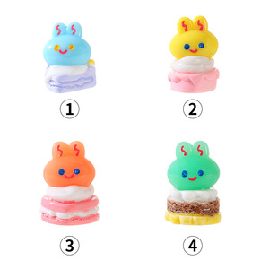 Adorable Juguete de Cabeza de Conejo de Dibujos Animados, Miniatura para Decoración de Casa de Muñecas, Adorno de Escritorio - Product Image 4