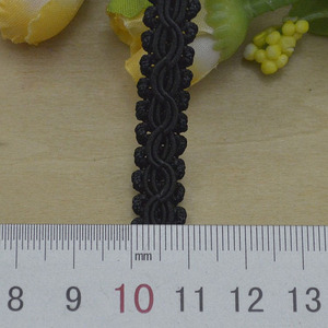 DIY Knitted Braid <strong>White</strong> Black <strong>Lace</strong> Ribbon Crocheted Sewing Decoration Double 8-type 1cm Wide Braided Polyester <strong>Lace</strong> Trim Gold - Product Image 6