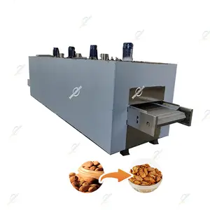 Commercial Continuous Roaster Equipment Sesame Spice Seeds Peanut Cashew Nut Roasting Machine Price With Cooler