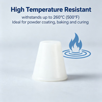 Bouchons coniques en silicone, direct usine, pour masquage haute température pour peinture en poudre, revêtement électrolytique et trous filetés