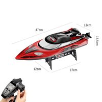 Usine 2.4G télécommande veilleuse Anti tour hélice Yachts eau Yacht modèle RC vitesse bateau jouets pour enfants