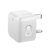 Pengisi Daya Cepat 20W PD Tipe-C untuk Ponsel, Adaptor PD US/UK/EU dengan Kabel USB