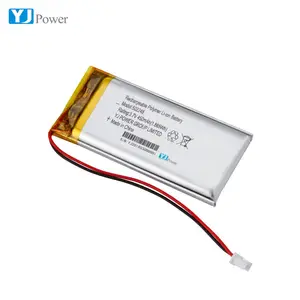 YJ baterai polimer isi ulang Li Ion 502248 450mAh baterai polimer Lithium untuk pelacak GPS