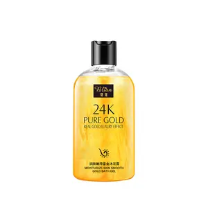 Shower Gel Label pribadi, 24K emas keren efek mewah esensi