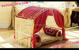 Latest Moroccan Style Bride Entry Palki Wedding Teak Wood Lightweight Bridal <b>Doli</b> Factory Sale USA - Product Image 6