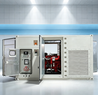 Groupe électrogène industriel de secours à méthanol, 400 kW, à châssis ouvert, refroidi par air, triphasé 400 V/230 V, 1500 tr/min