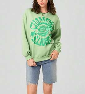 Ropa de mujer de Otoño Invierno 2025 personalizada, sudaderas con capucha recortadas lisas, Jersey pesado de alta calidad, sudaderas con capucha <span class=keywords><strong>azules</strong></span> para mujer - Product Image 4