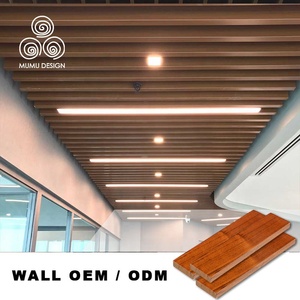 Pannello Acustico in PVC Effetto Legno MUMU per <span class=keywords><strong>Soffitto</strong></span> Residenziale, Rivestimento Decorativo per Portico e Galleria - Product Image 4