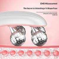 Appareil de diagnostic facial certifié KC avec technologie EMS Roller et fonction musicale, masseur facial électrique V-Face