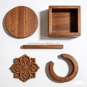 Accessoires en bois naturel de haute qualité personnalisables pour les travaux culturels et créatifs, conçus avec expertise pour le perçage et le brochage - Product Image 2