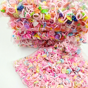 Anelli per Bambini Jincan, Cartoni Animati Carini in Resina/PVC Trasparente, Sezione Asilo, Animali/Zodiaco/Personaggi, Confezione all'Ingrosso - Product Image 2