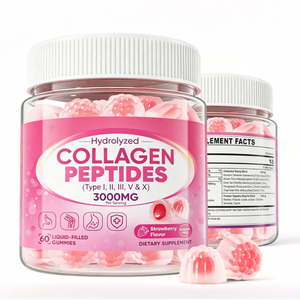 Gommose al Collagene Senza Zucchero, Peptidi Idrolizzati Multi-Tipo, Antiossidanti ed Enzimi Naturali, 60 Pezzi, per la Bellezza di Capelli e Pelle (Adulti) - Product Image 1