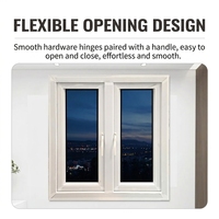 Ventanas de PVC/UPVC de Doble Acristalamiento Duraderas, Venta al por Mayor de Fábrica, Ventanas Abatibles y Correderas de Vidrio Templado Insonorizadas