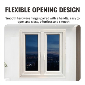 Fenêtres en <span class=keywords><strong>PVC</strong></span>/UPVC durables à <span class=keywords><strong>double</strong></span> <span class=keywords><strong>vitrage</strong></span>, vente en gros d'usine, <span class=keywords><strong>vitrage</strong></span> trempé, fenêtres à battants, coulissantes, insonorisées - Product Image 5