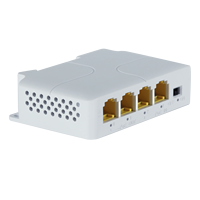 Hisource repeater Poe gigabit 1000Mbps model terbaru dengan VLAN, mendukung dudukan Din-Rail dan dudukan Dinding