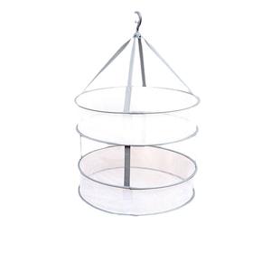 Tendedero de ropa plegable redondo de 60 cm, doble capa, tipo gancho, para uso doméstico. - Product Image 2