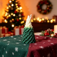 Weihnachtsbaum-förmige Duftkerzen Handgemachte Sojawachs-Kerzen im Retro-Design Duftende Dekoration für Romantische Heim- und Feiertagsdekoration
