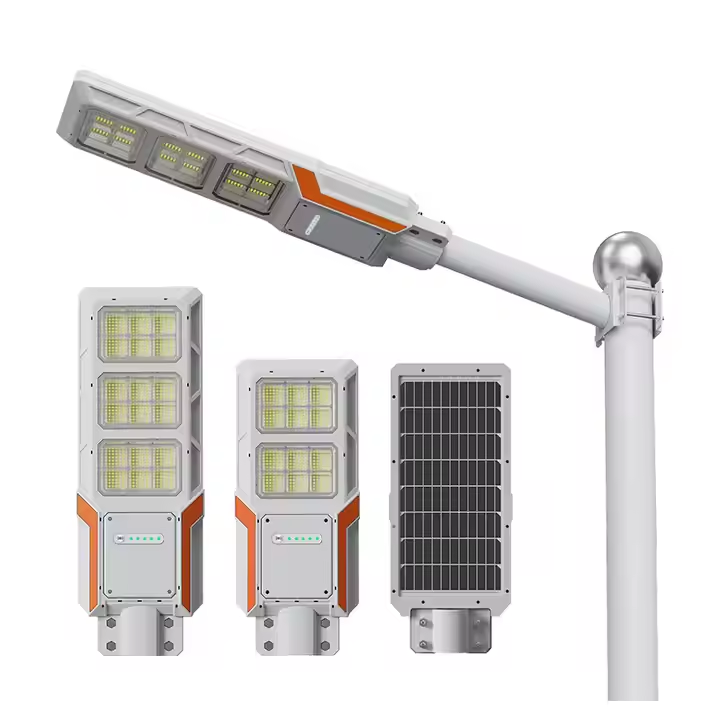 POWALK PA-GB-300W 300 Вт светодиодный свет, монокристаллические солнечные панели, 6500K IP65 Водонепроницаемый все в одном Солнечный интегрированный уличный свет