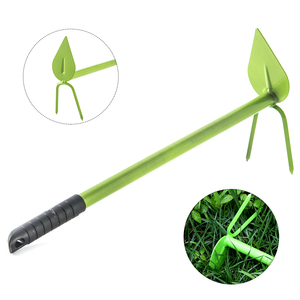 Tête de <span class=keywords><strong>houe</strong></span> à 2 lames en acier vert, outils à main pour ameublir le sol, jardinage, repiquage, jardin en plein air - Product Image 1