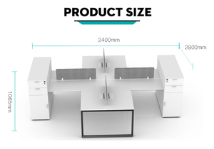 Modern Wholesale Modular Cubicle <b>Office</b> Furniture Modern Desk Partition for Gaming <b>Workstation</b> and Laptop - Product Image 3