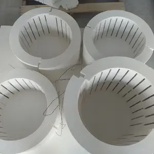 Horno linner cilíndrico de aislamiento de aluminio de fibra de cerámica calentador de cámara con bobina de calefacción