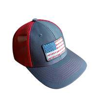 Gorro con logotipo de parche tejido de ala curva de dos tonos Snapback personalizado Gorras deportivas en blanco Gorras de béisbol Sombreros de camionero tricolores personalizados