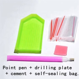 Kit de stylos de peinture diamant 5D en acrylique XIXI moderne, accessoires de bricolage pour la création artisanale avec outils imprimés paysage - Product Image 5
