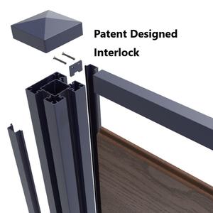 Vente en gros <span class=keywords><strong>de</strong></span> panneaux <span class=keywords><strong>de</strong></span> clôture en <span class=keywords><strong>bois</strong></span> composite WPC imperméables pour jardin extérieur Clôture en <span class=keywords><strong>bois</strong></span> et plastique pour - Product Image 6