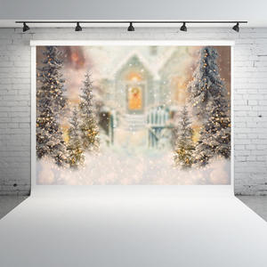 Winter Snow Portrait Backdrop for Photography Christmas Tree Snowflake <strong>Child</strong> Kids <strong>Background</strong> for <strong>Photo</strong> Studio <strong>Photo</strong> Call - Product Image 2